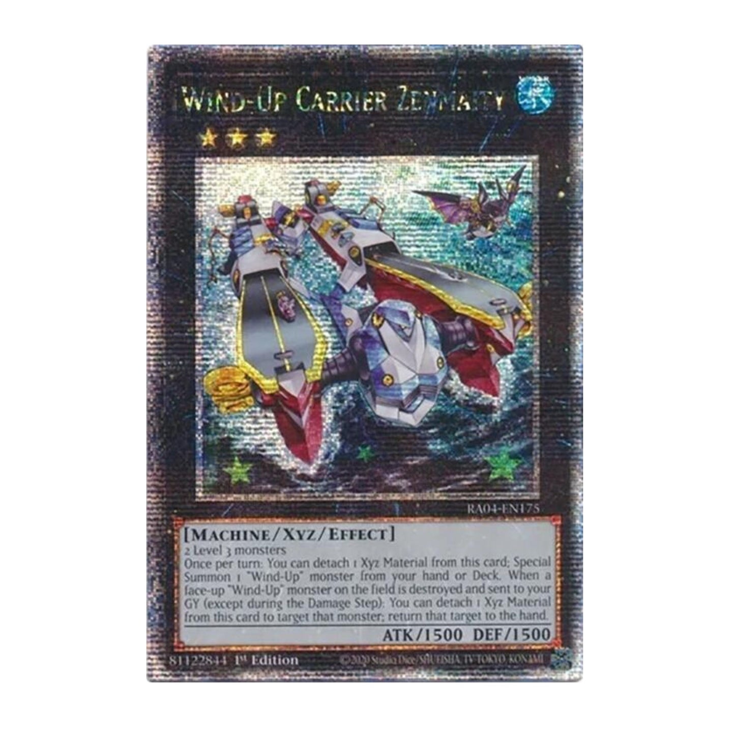Yu-Gi-Oh! Wind-Up Carrier Zenmaity (Platinum Secret Rare) - Quarter Century Stampede