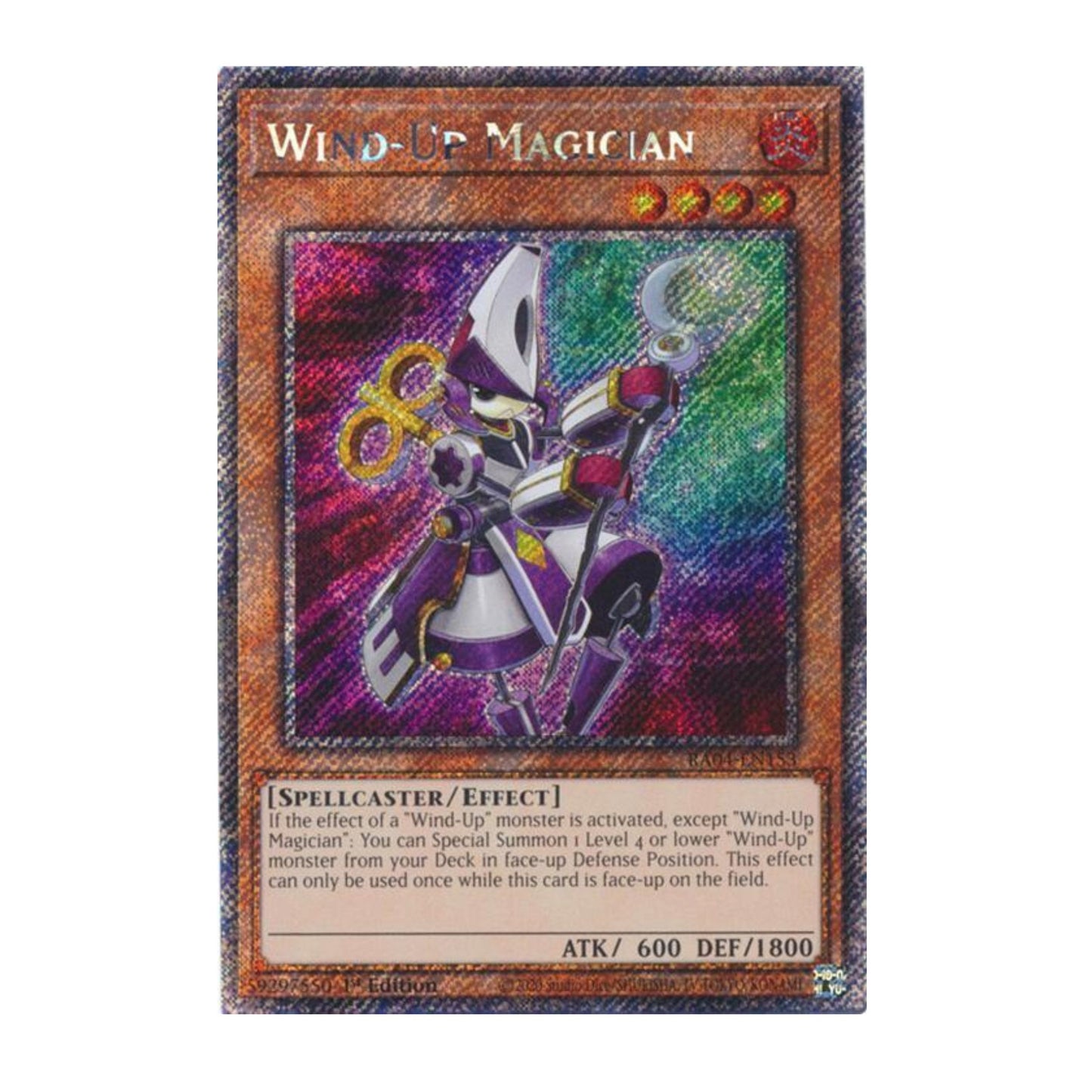 Yu-Gi-Oh! Wind-Up Magician (Platinum Secret Rare) - Quarter Century Stampede