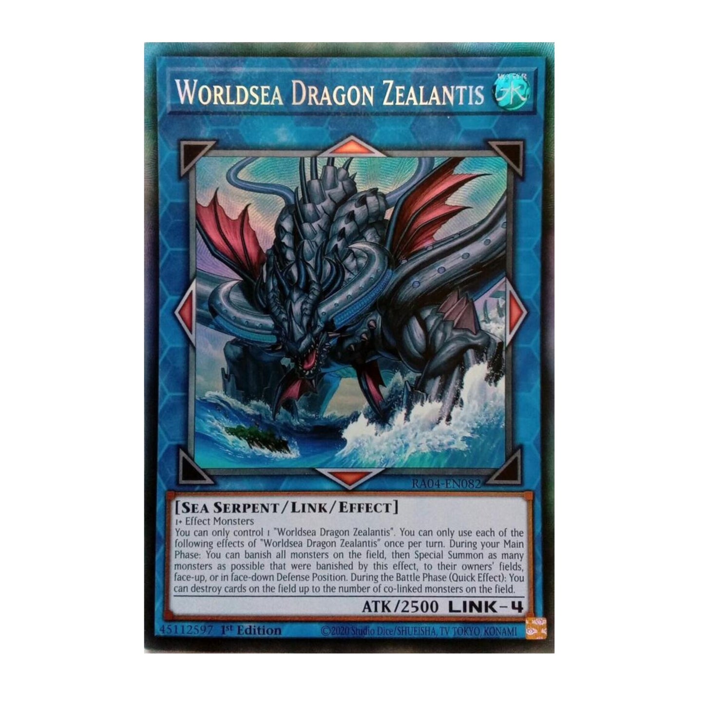 Yu-Gi-Oh! Worldsea Dragon Zealantis (PCR) - Quarter Century Stampede