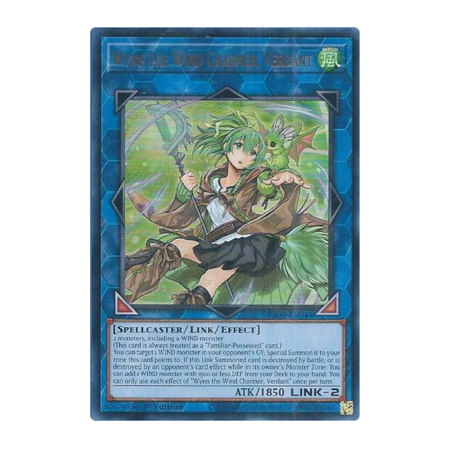 Yu-Gi-Oh! Wynn the Wind Charmer, Verdant (UR) - Quarter Century Bonanza