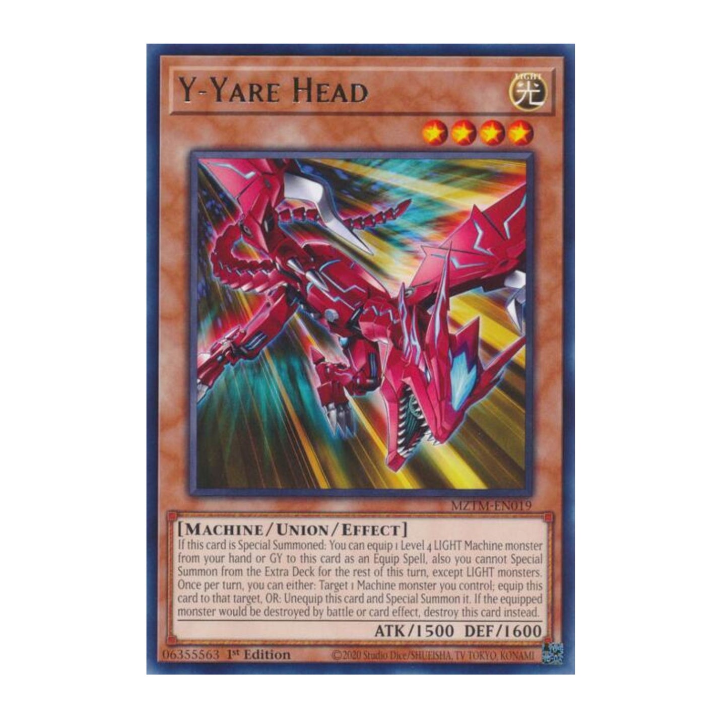 Yu-Gi-Oh! Y-Yare Head - Maze of the Master (MZTM)