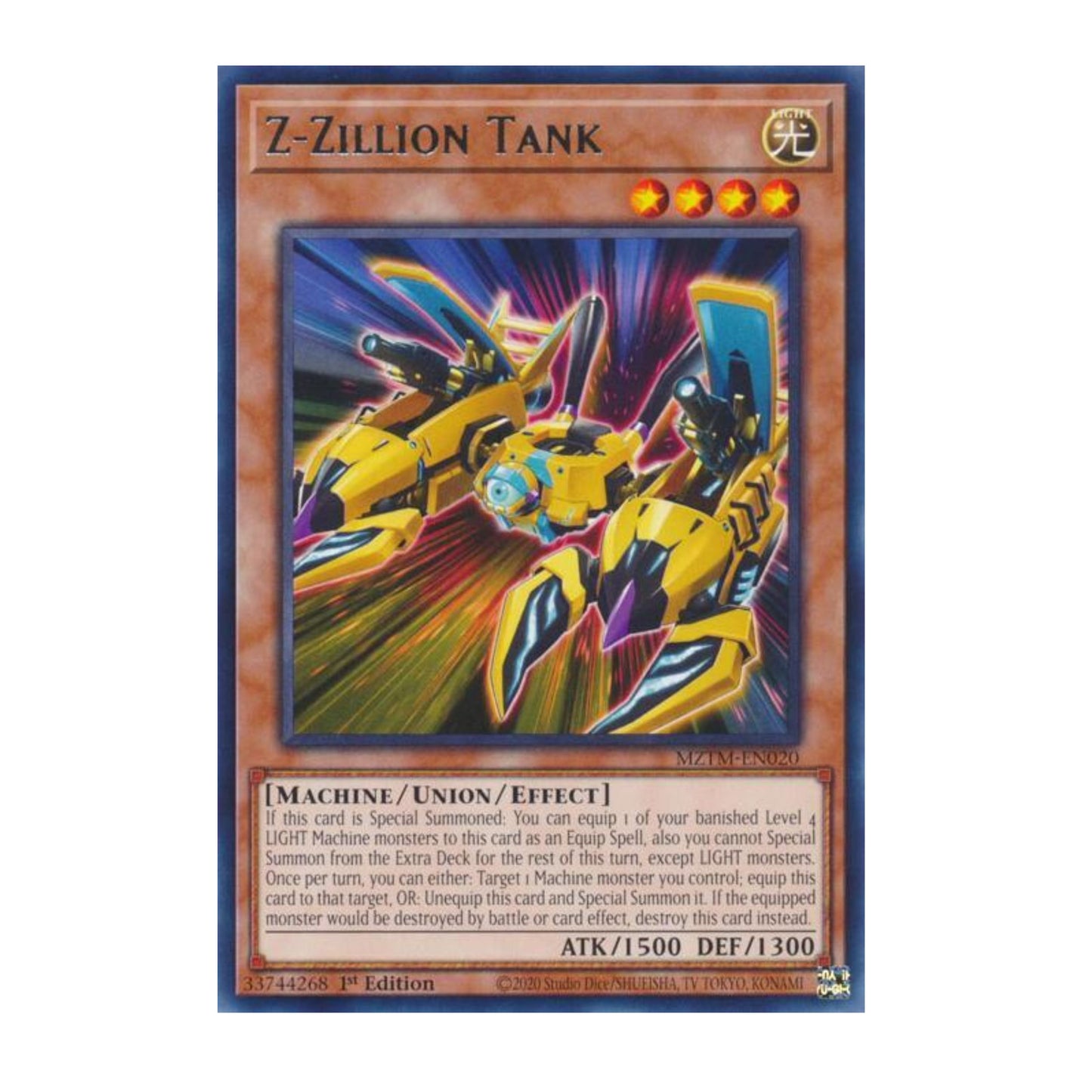Yu-Gi-Oh! Z-Zillion Tank - Maze of the Master (MZTM)