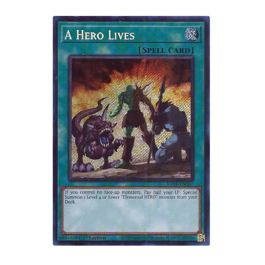 Yu-Gi-Oh! A Hero Lives (Secret Rare) - Quarter Century Stampede