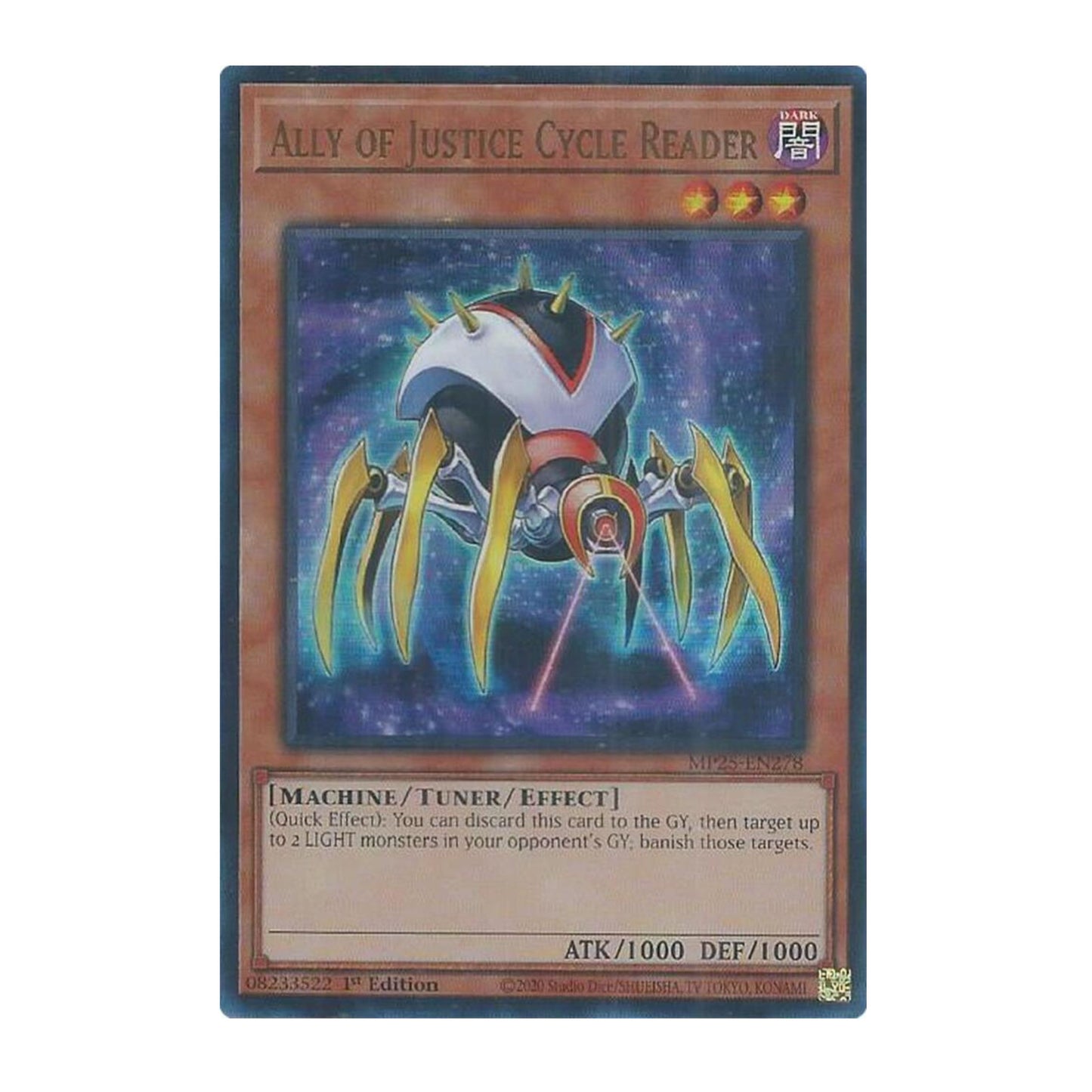 Yu-Gi-Oh! Ally of Justice Cycle Reader - 2025 Mega-Pack (MP25)