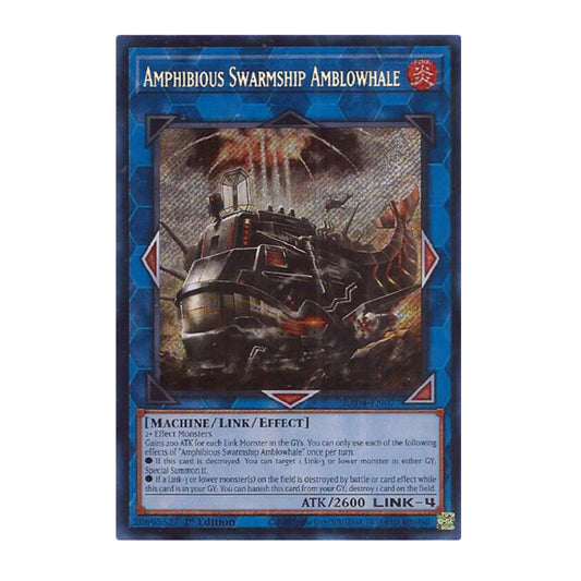 Yu-Gi-Oh! Amphibious Swarmship Amblowhale (Secret Rare) - Quarter Century Stampede