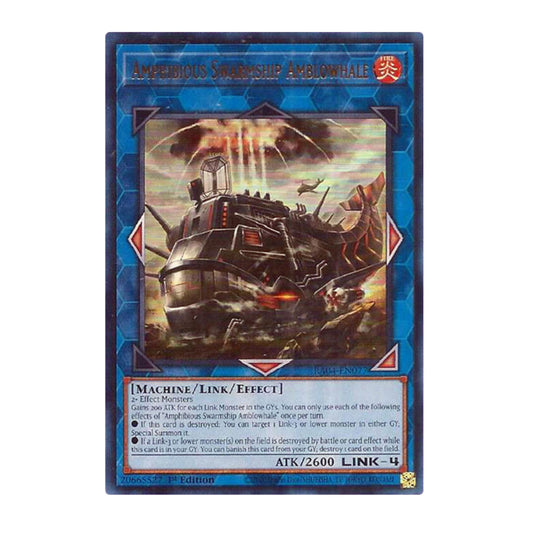 Yu-Gi-Oh! Amphibious Swarmship Amblowhale (UR) - Quarter Century Stampede