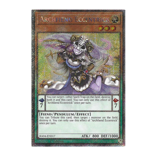 Yu-Gi-Oh! Archfiend Eccentrick (Platinum Secret Rare) - Quarter Century Stampede