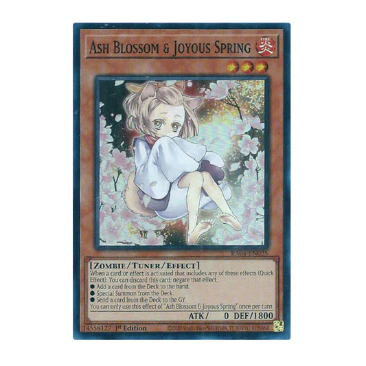 Yu-Gi-Oh! Ash Blossom & Joyous Spring (Alternate Art) - Quarter Century Stampede
