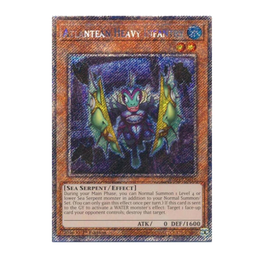 Yu-Gi-Oh! Atlantean Heavy Infantry (Platinum Secret Rare) - Quarter Century Stampede
