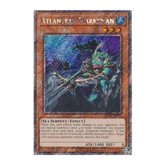 Yu-Gi-Oh! Atlantean Marksman (Platinum Secret Rare) - Quarter Century Stampede