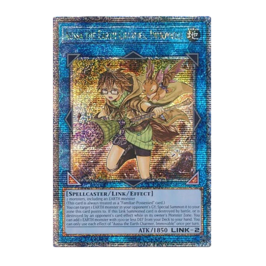 Yu-Gi-Oh! Aussa the Earth Charmer, Immovable (Quarter Century Secret Rare) - Quarter Century Stampede