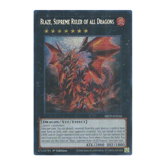 Yu-Gi-Oh! Blaze, Supreme Ruler of all Dragons - 2025 Mega-Pack (MP25)