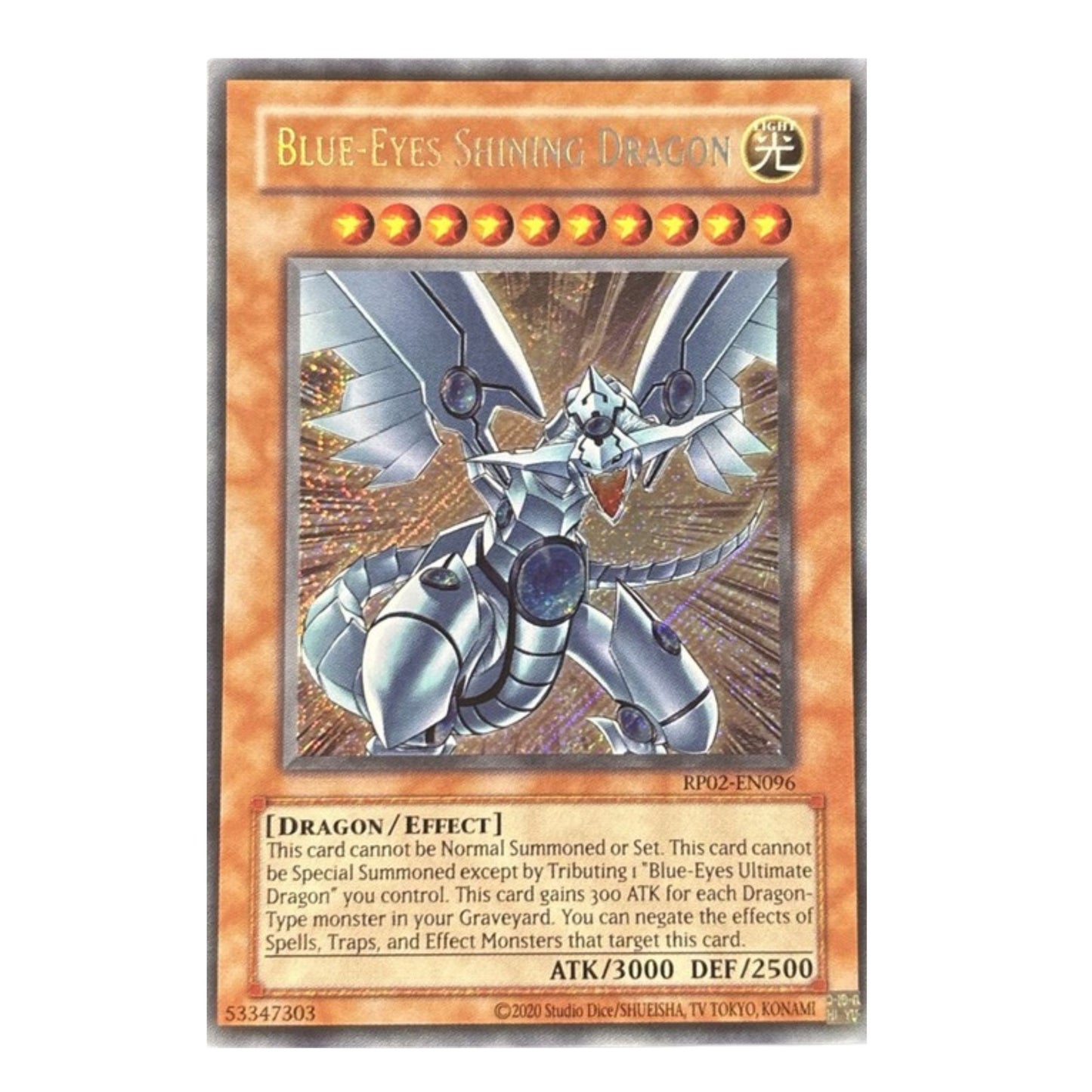 Yu-Gi-Oh! Blue-Eyes Shining Dragon - Retro Pack 2 (2020 Date Reprint) (RP02)