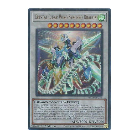 Yu-Gi-Oh! Crystal Clear Wing Synchro Dragon - 2025 Mega-Pack (MP25)