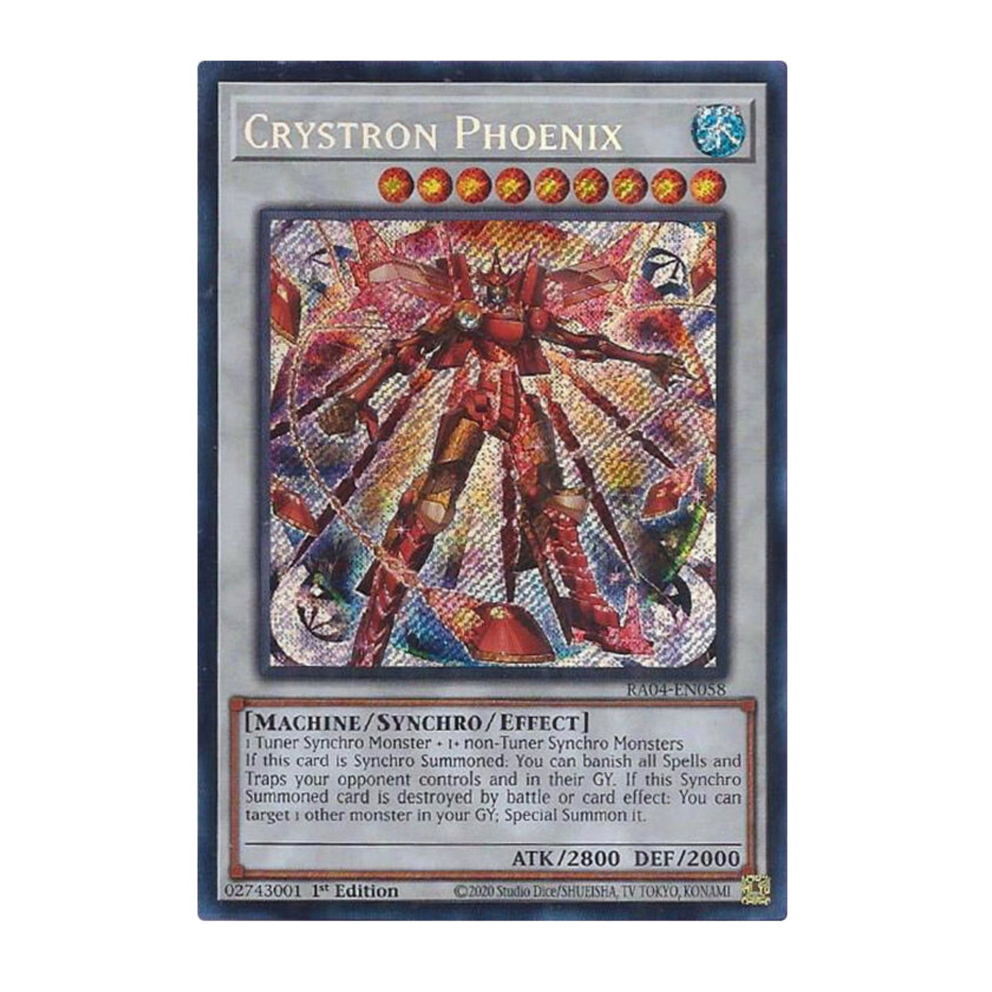 Yu-Gi-Oh! Crystron Phoenix (Secret Rare) - Quarter Century Stampede
