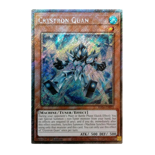 Yu-Gi-Oh! Crystron Quan (Platinum Secret Rare) - Quarter Century Stampede
