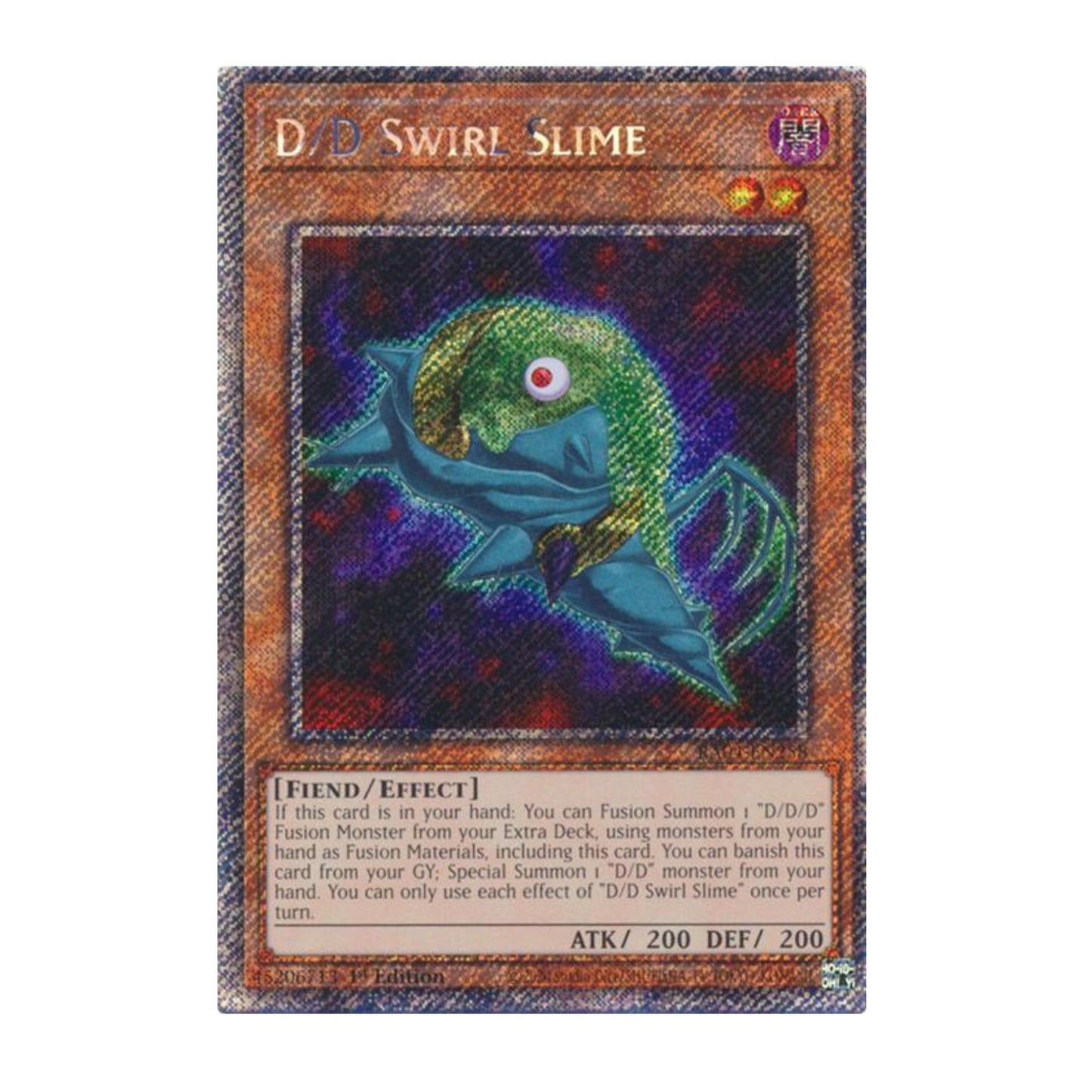 Yu-Gi-Oh! D/D Swirl Slime (Platinum Secret Rare) - Quarter Century Stampede