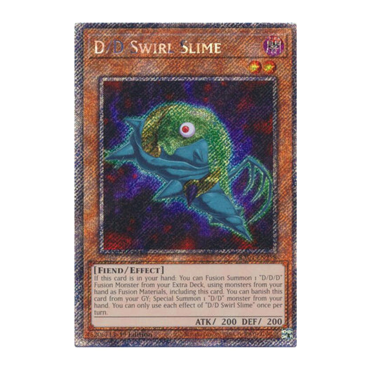 Yu-Gi-Oh! D/D Swirl Slime (Platinum Secret Rare) - Quarter Century Stampede