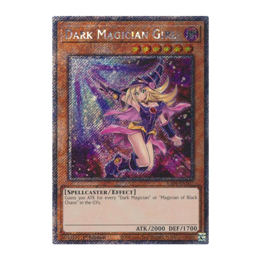 Yu-Gi-Oh! Dark Magician Girl (7th Art) (Platinum Secret Rare) - Quarter Century Stampede