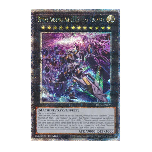 Yu-Gi-Oh! Divine Arsenal AA-ZEUS - Sky Thunder (New Art) (Quarter Century Secret Rare) - Quarter Century Stampede