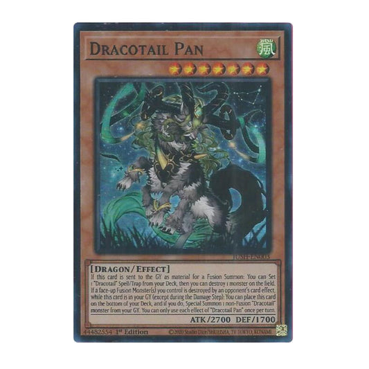 Yu-Gi-Oh! Dracotail Pan (Super Rare) - Justice Hunters (JUSH)