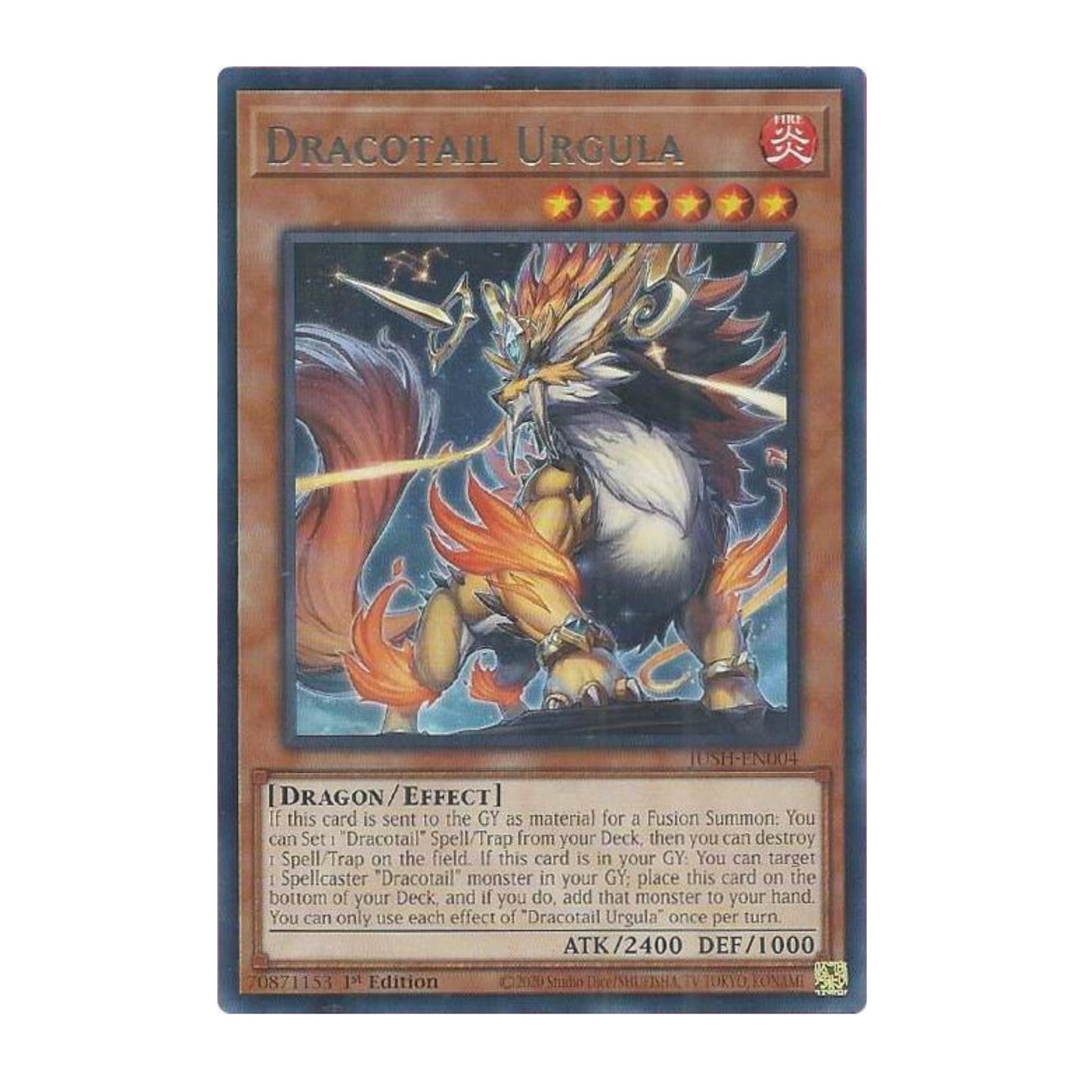 Yu-Gi-Oh! Dracotail Urgula - Justice Hunters (JUSH)