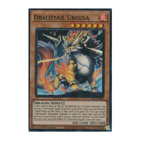 Yu-Gi-Oh! Dracotail Urgula (Super Rare) - Justice Hunters (JUSH)