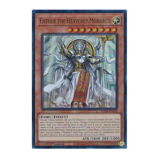 Yu-Gi-Oh! Ehther the Heavenly Monarch (UR) - Quarter Century Stampede