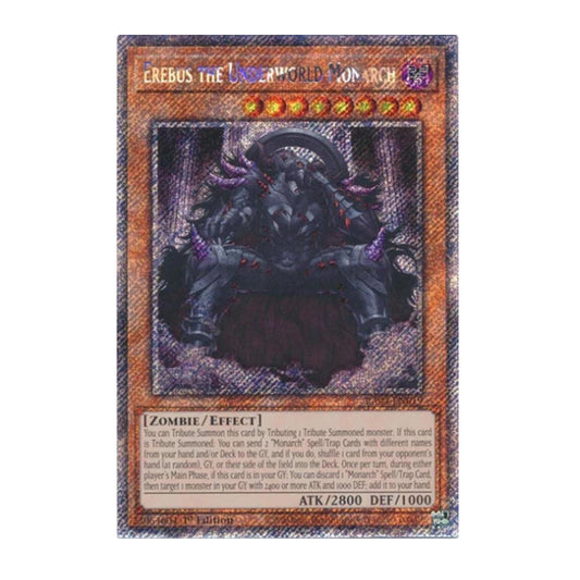 Yu-Gi-Oh! Erebus the Underworld Monarch (Platinum Secret Rare) - Quarter Century Stampede