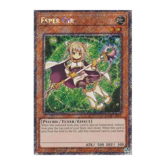 Yu-Gi-Oh! Esper Girl (Platinum Secret Rare) - Quarter Century Stampede