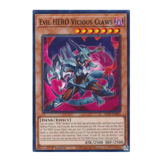 Yu-Gi-Oh! Evil HERO Vicious Claws - Alliance Insight (ALIN)