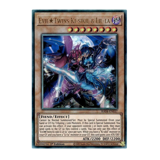 Yu-Gi-Oh! Evil Twins Ki-sikil & Lil-la (PCR) - Quarter Century Stampede