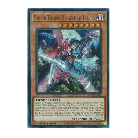 Yu-Gi-Oh! Evil Twins Ki-sikil & Lil-la (UR) - Quarter Century Stampede