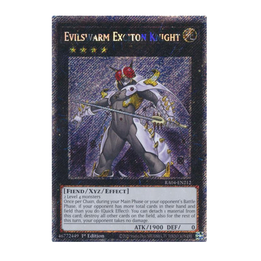 Yu-Gi-Oh! Evilswarm Exciton Knight (Platinum Secret Rare) - Quarter Century Stampede