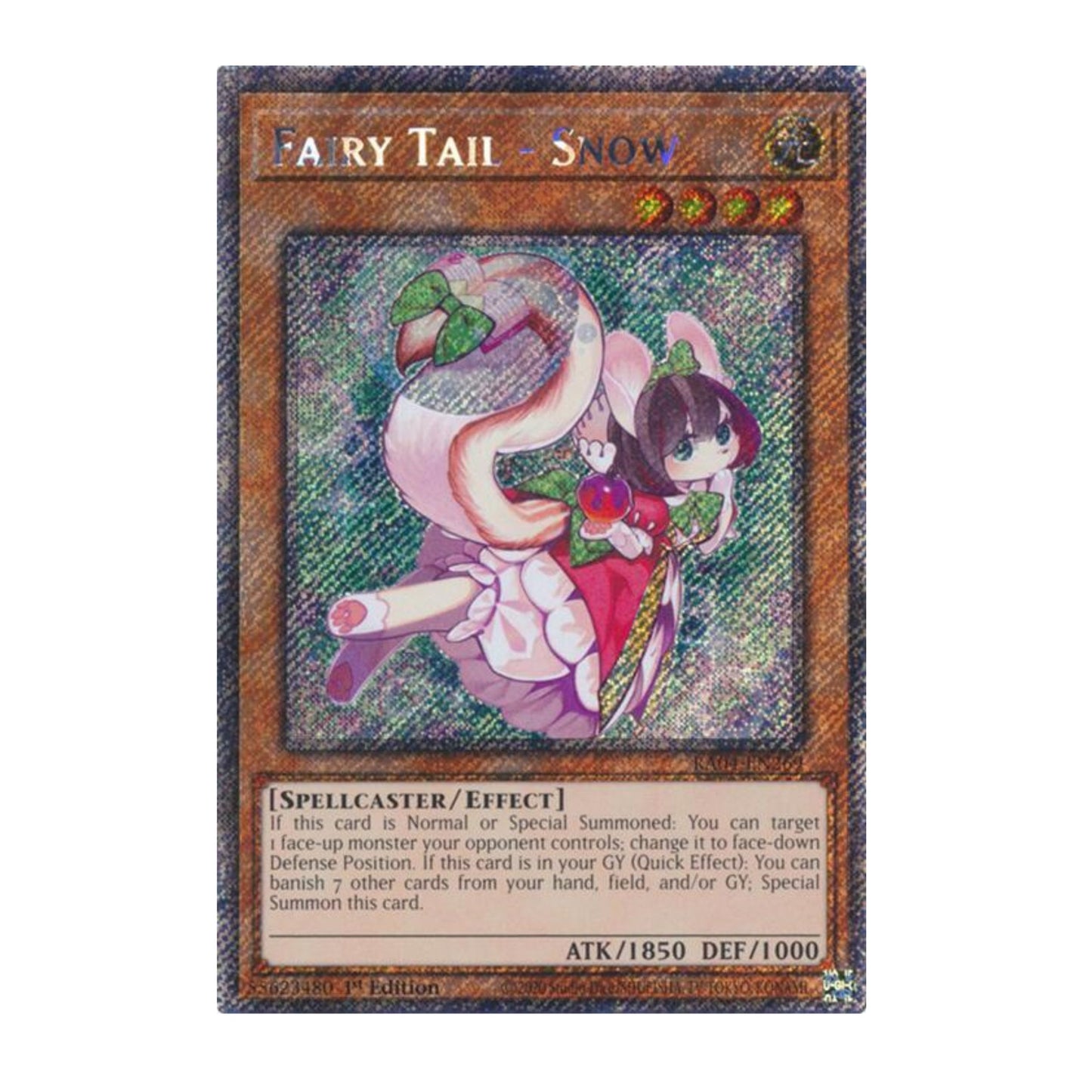 Yu-Gi-Oh! Fairy Tail - Snow (Platinum Secret Rare) - Quarter Century Stampede