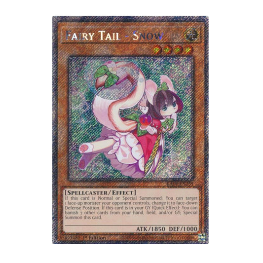 Yu-Gi-Oh! Fairy Tail - Snow (Platinum Secret Rare) - Quarter Century Stampede