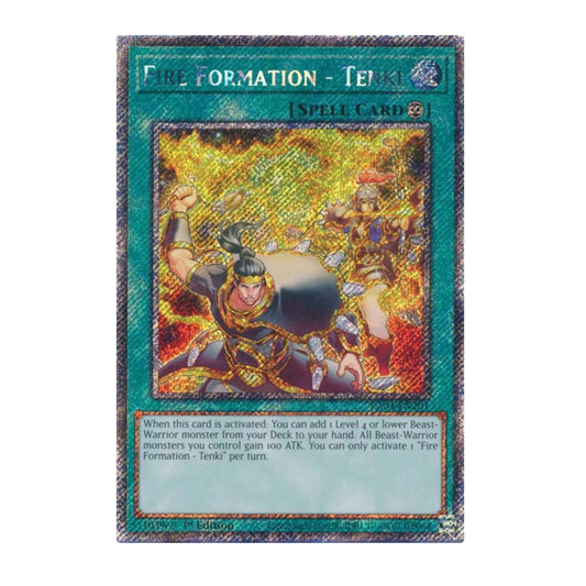Yu-Gi-Oh! Fire Formation - Tenki (Platinum Secret Rare) - Quarter Century Stampede