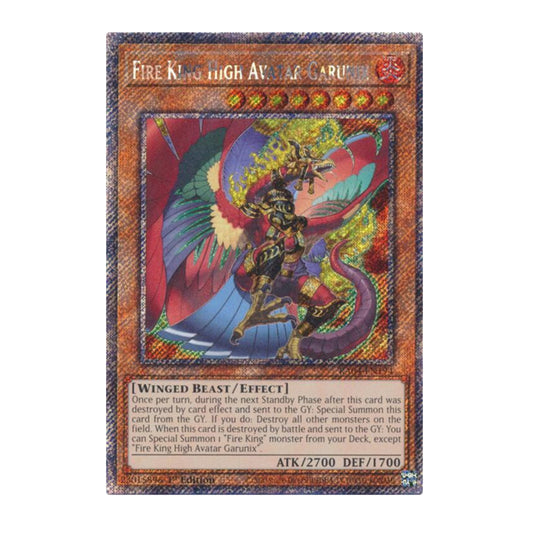Yu-Gi-Oh! Fire King High Avatar Garunix (Platinum Secret Rare) - Quarter Century Stampede
