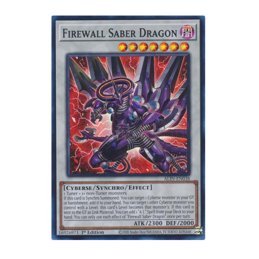 Yu-Gi-Oh! Firewall Saber Dragon - Alliance Insight (ALIN)
