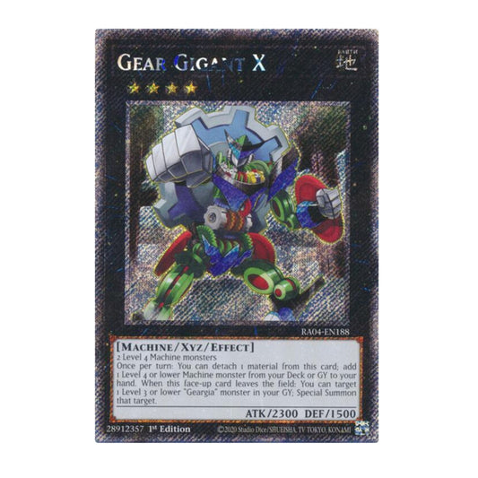 Yu-Gi-Oh! Gear Gigant X (Platinum Secret Rare) - Quarter Century Stampede