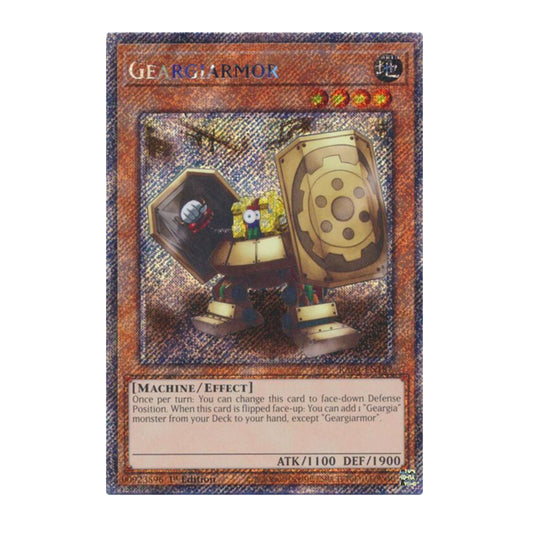 Yu-Gi-Oh! Geargiarmor (Platinum Secret Rare) - Quarter Century Stampede