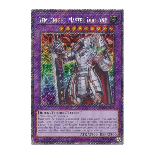 Yu-Gi-OH! Gem-Knight Master Diamond (Platinum Secret Rare) - Quarter Century Stampede