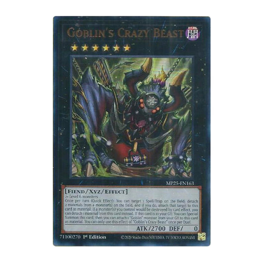 Yu-Gi-Oh! Goblin's Crazy Beast - 2025 Mega-Pack (MP25)