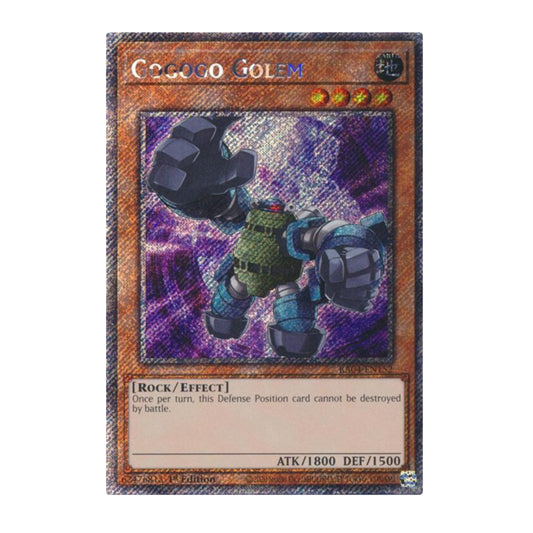 Yu-gi-Oh! Gogogo Golem (Platinum Secret Rare) - Quarter Century Stampede