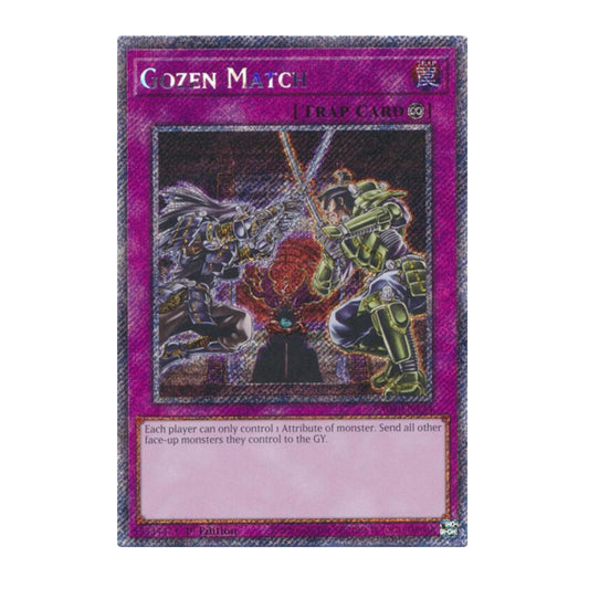 Yu-Gi-Oh! Gozen Match (Platinum Secret Rare) - Quarter Century Stampede