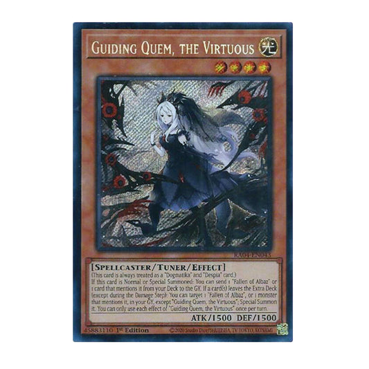 Yu-Gi-Oh! Guiding Quem, the Virtuous (Secret Rare) - Quarter Century Stampede