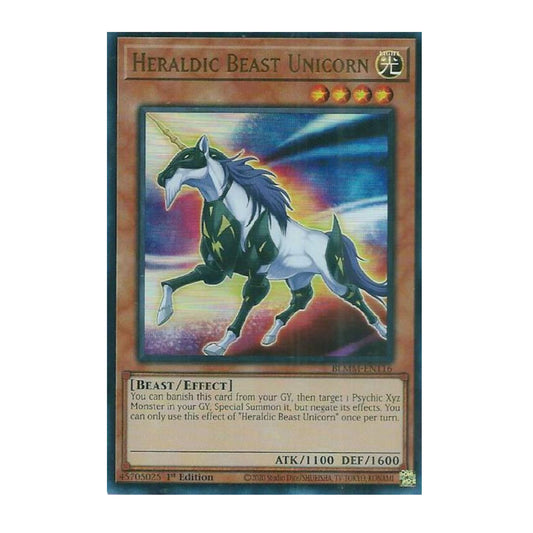 Yu-Gi-Oh! Heraldic Beast Unicorn - Battles of Legend: Monster Mayhem (BLMM)
