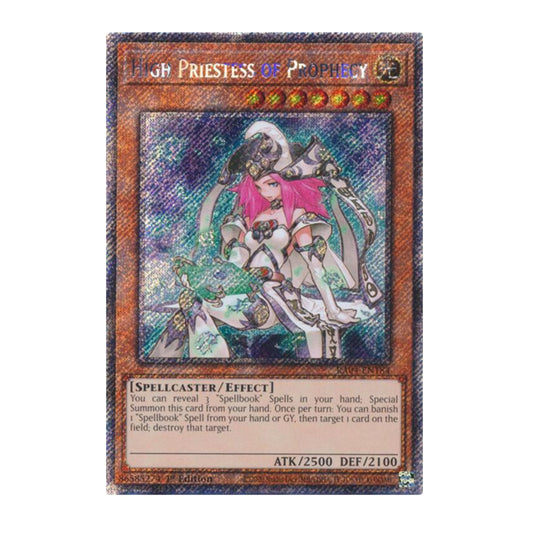 Yu-Gi-Oh! High Priestess of Prophecy (Platinum Secret Rare) - Quarter Century Stampede