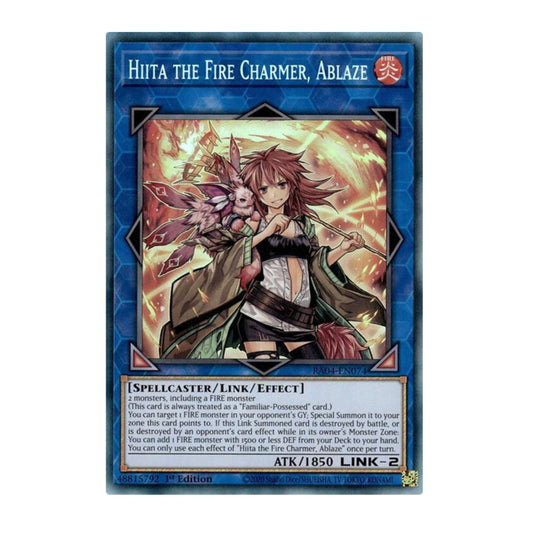 Yu-Gi-Oh! Hiita the Fire Charmer, Ablaze (PCR) - Quarter Century Stampede