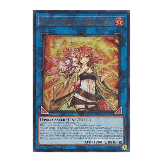 Yu-Gi-Oh! Hiita the Fire Charmer, Ablaze (UR) - Quarter Century Stampede